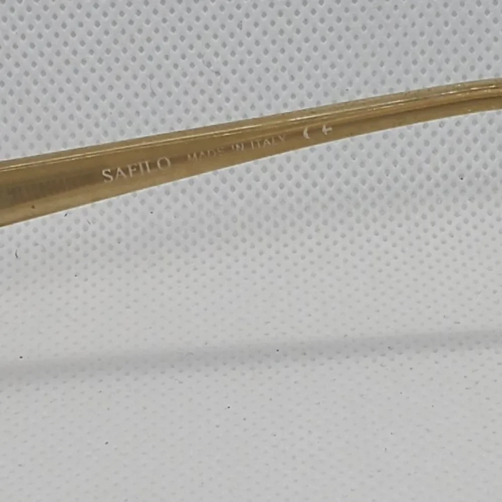 Safilo White & Gold Prescription Glasses Frames